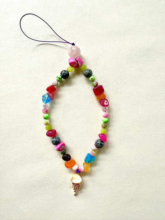 Handykette Qualle Bunt